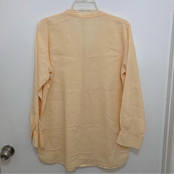Eileen Fisher Peach to Orange Pastel Tunic with Tank Top lining. - Picture 2 of 15
